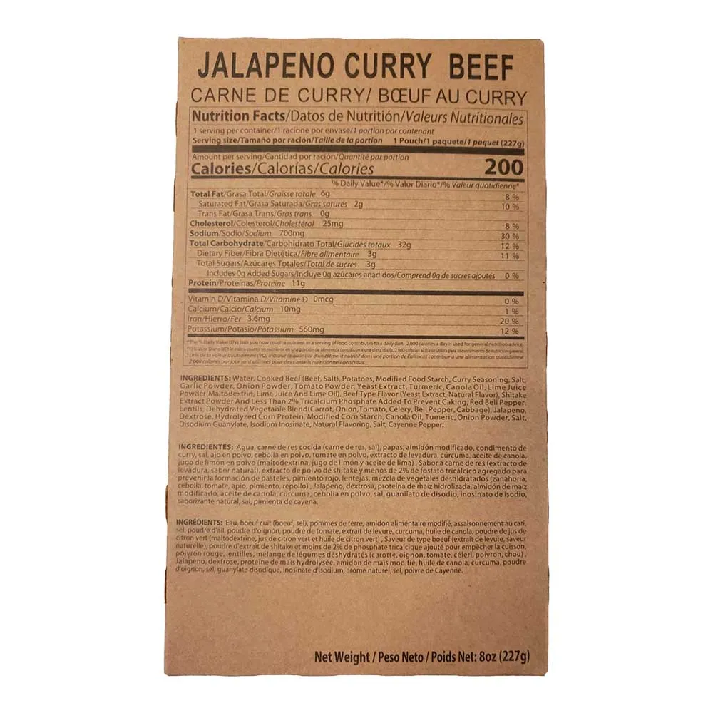 12 Complete Meal MRE Food Supply