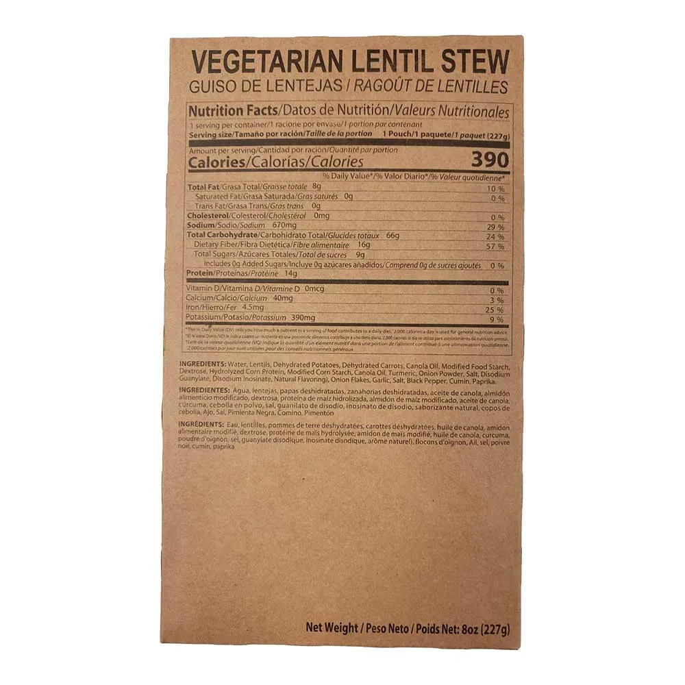 12 Complete Meal MRE Food Supply
