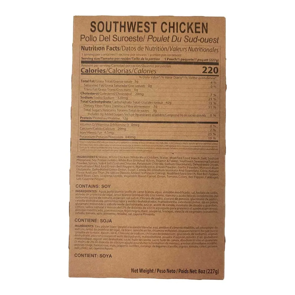 12 Complete Meal MRE Food Supply
