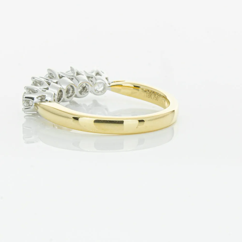 18ct Yellow Gold Diamond Pentagon Ring