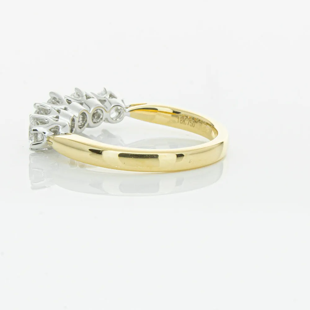 18ct Yellow Gold Diamond Pentagon Ring