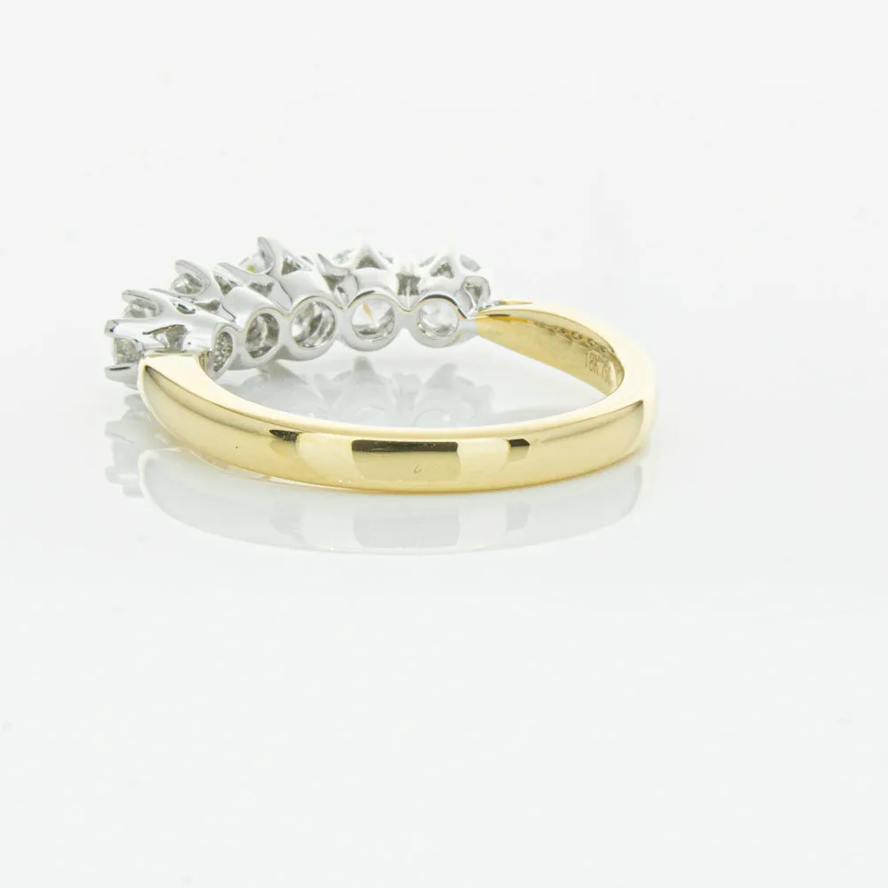 18ct Yellow Gold Diamond Pentagon Ring