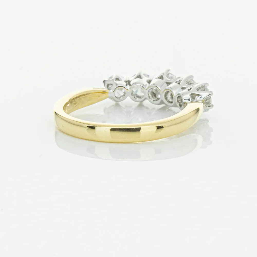 18ct Yellow Gold Diamond Pentagon Ring