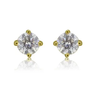 18kt Yellow Gold Diamond studs