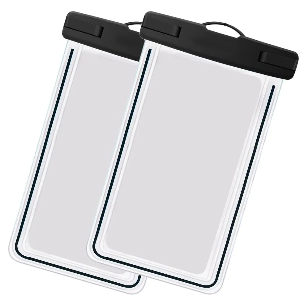 2-Pack: Universal Cell Phone Waterproof Dry Bag Case
