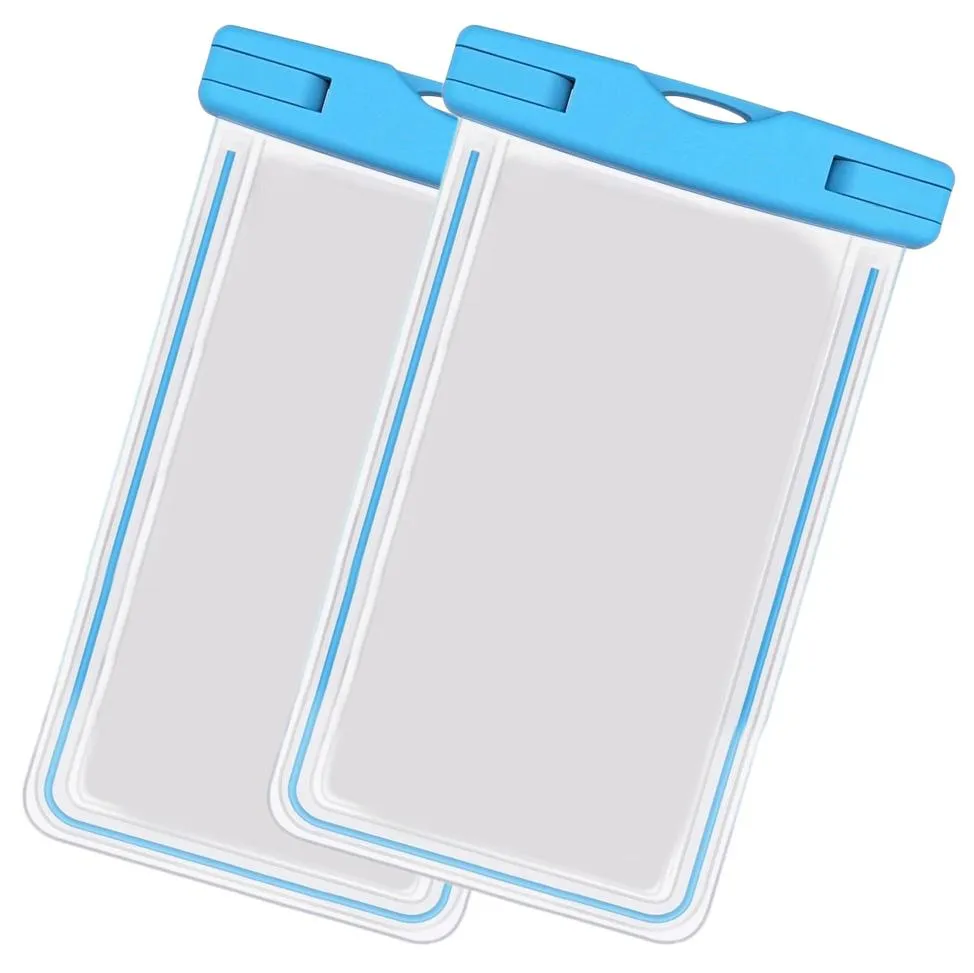 2-Pack: Universal Cell Phone Waterproof Dry Bag Case