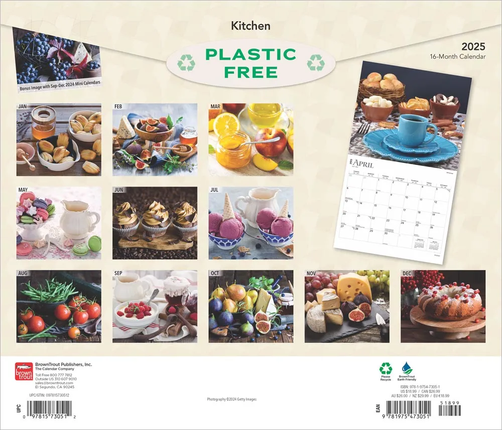 2025 Kitchen Wall Calendar