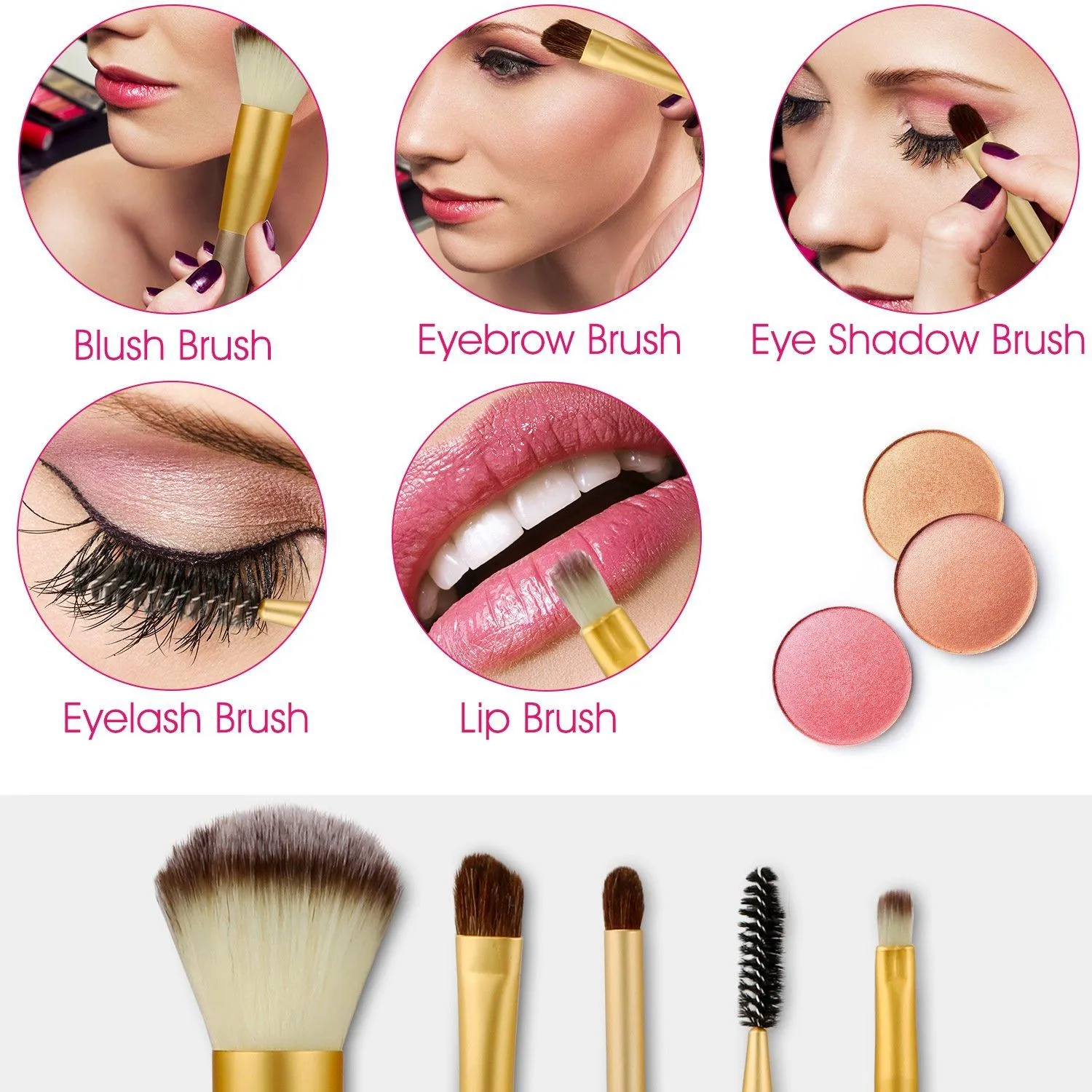 24-Piece: Makeup Brushes Set