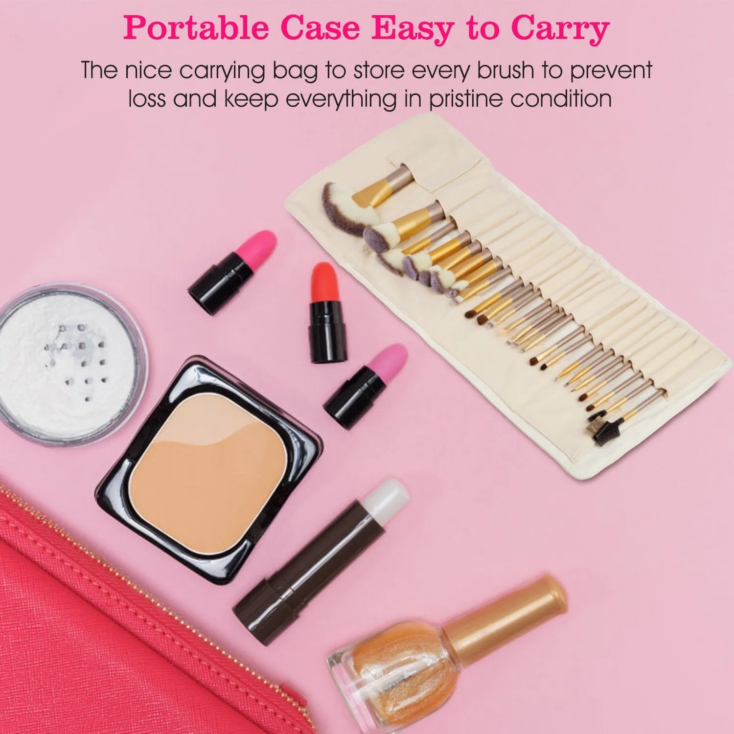 24-Piece: Makeup Brushes Set