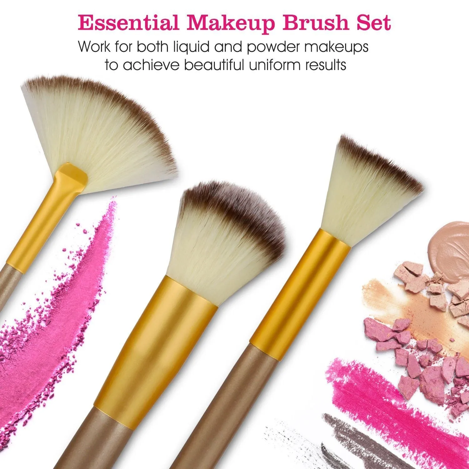24-Piece: Makeup Brushes Set