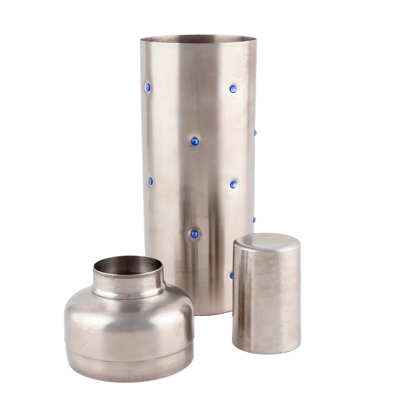 3 Piece Cocktail Shaker - Bottle Shaped Bling - 25 ounce