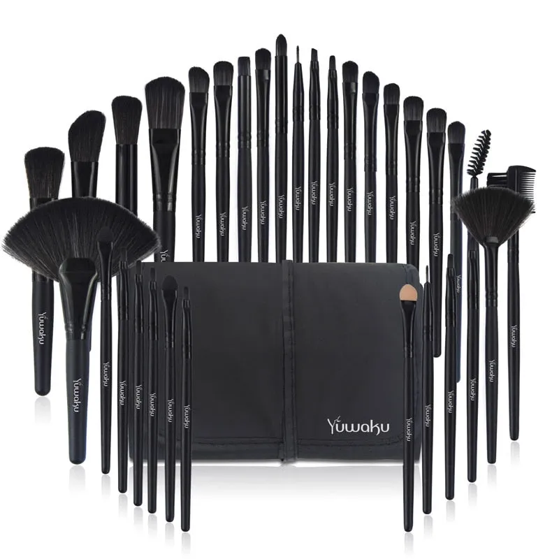 32Pcs Makeup Set Foundation Eye Shadows Lipsticks Powder Highlight Conceal Brushes Professional Makeup Tool Kit With Bag