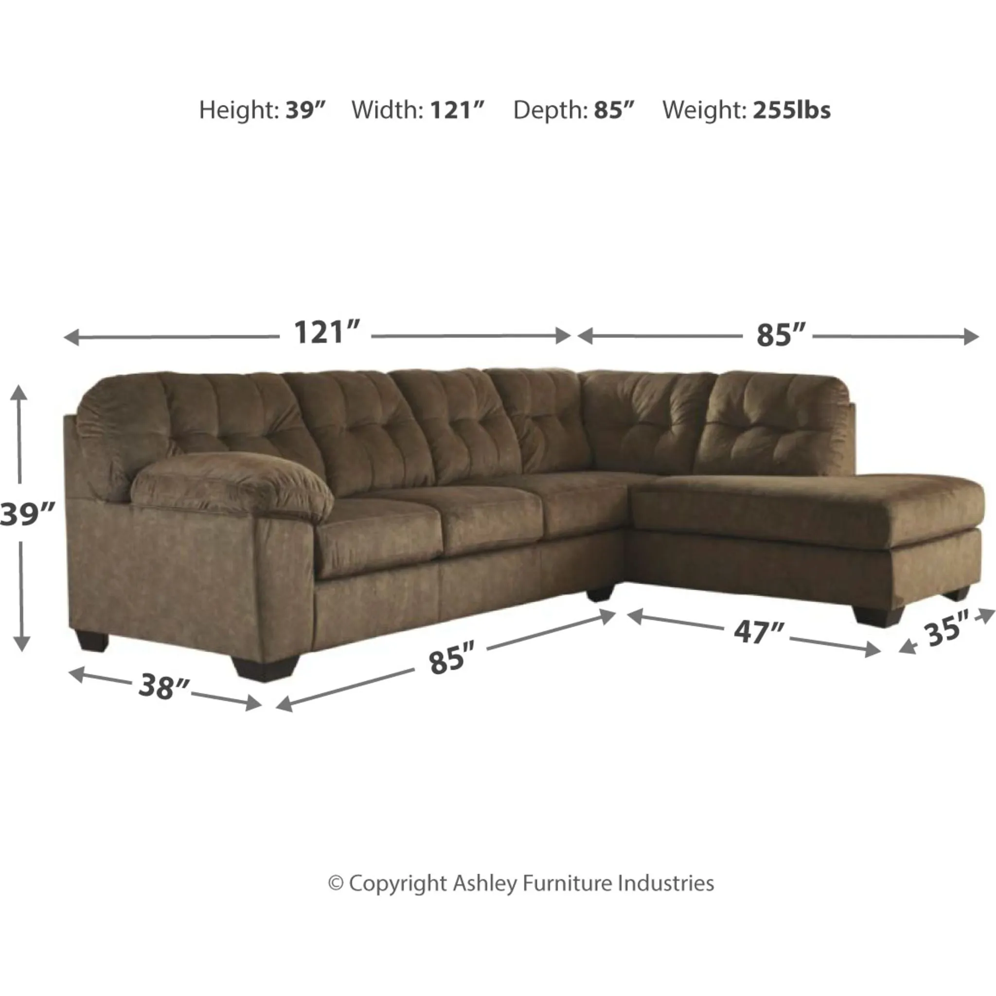 Accrington 2 Piece Sectional with Chaise