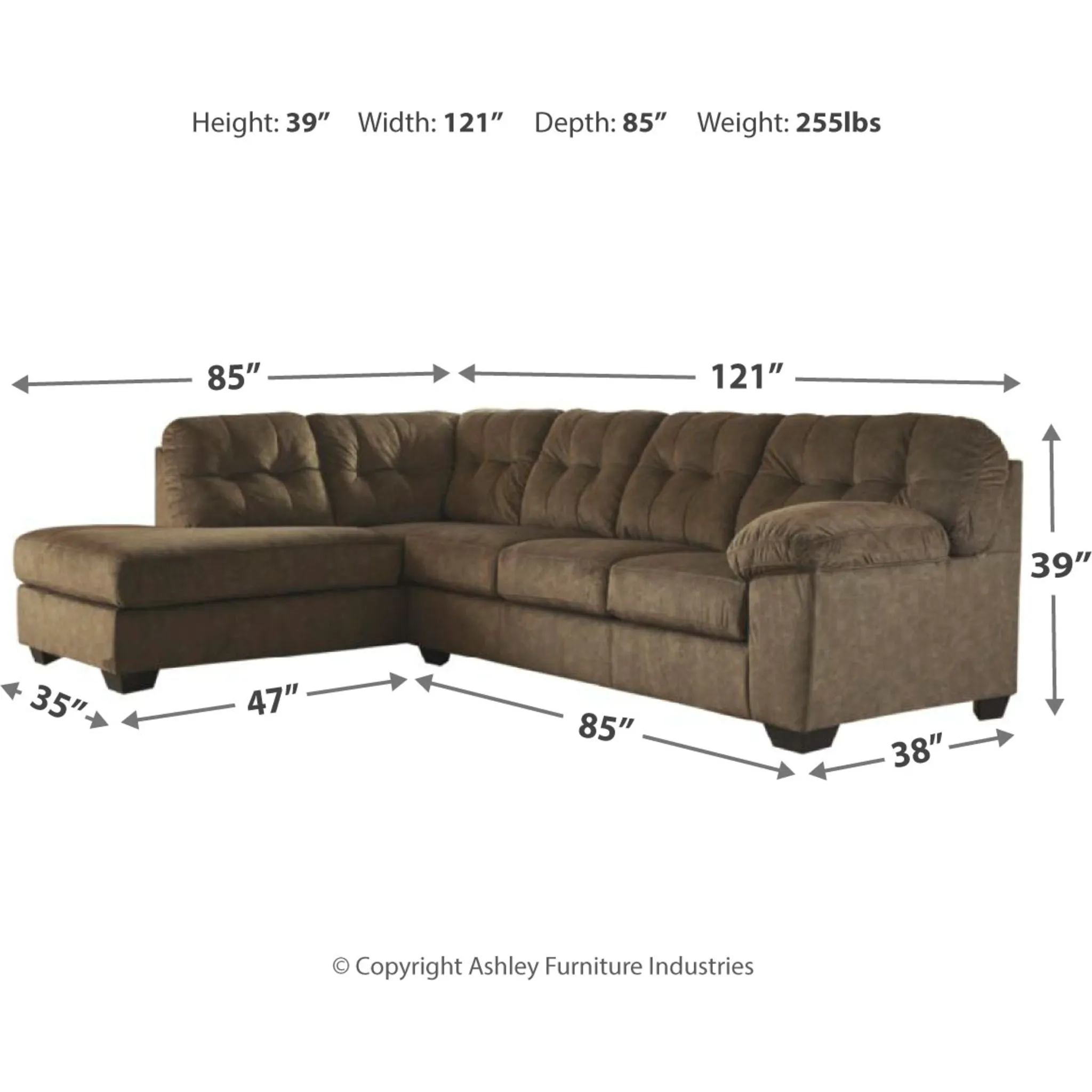Accrington 2 Piece Sectional with Chaise