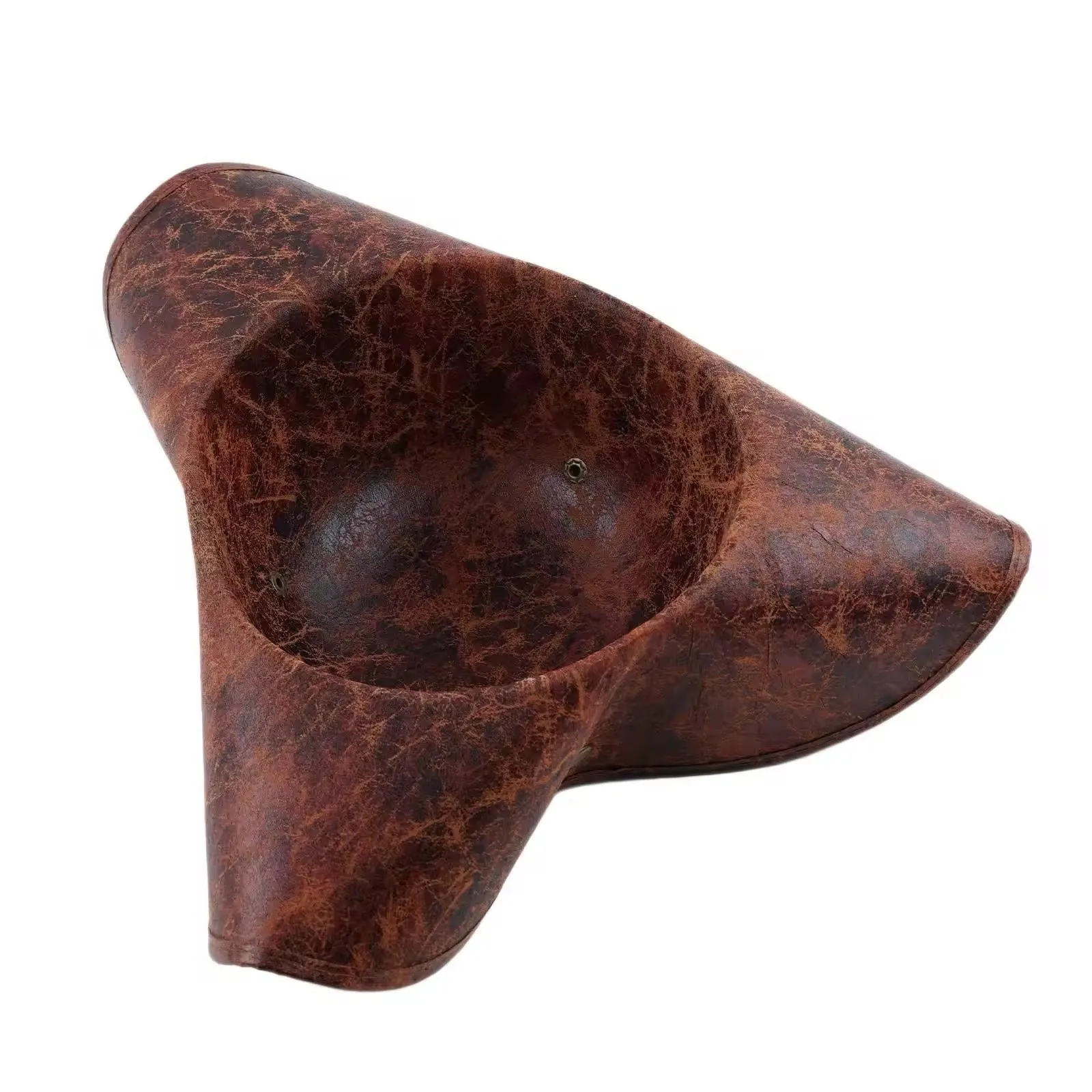 Adults PU Leather Vintage Captain Pirate Hat - Brown