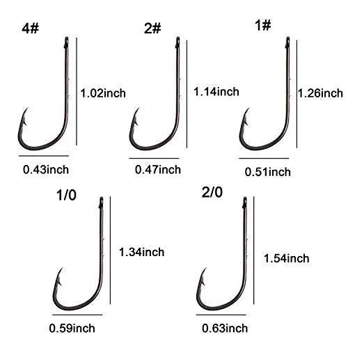 AGOOL Baitholder Fishing Hooks, 50/150pcs Bait Holder Hooks Barbed Shank Beak Long Shank Hooks Offset Shank with 2 Barbs J Hooks Snelled Hooks Bait Keep Hooks for Saltwater Freshwater Fishing