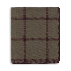 Alicia Adams Alpaca Graydon Throw in Moss and Purple