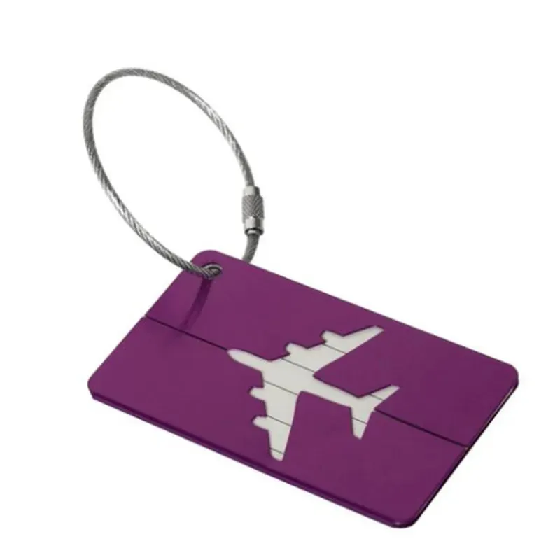 Aluminium Suitcase Luggage Tag Airplane Travel Bag Identifier