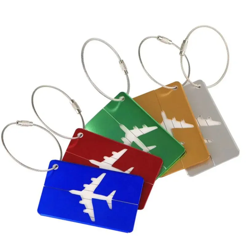 Aluminium Suitcase Luggage Tag Airplane Travel Bag Identifier
