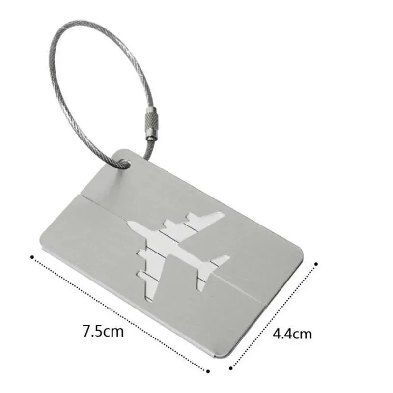 Aluminium Suitcase Luggage Tag Airplane Travel Bag Identifier