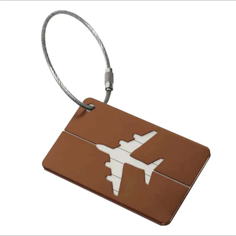 Aluminium Suitcase Luggage Tag Airplane Travel Bag Identifier