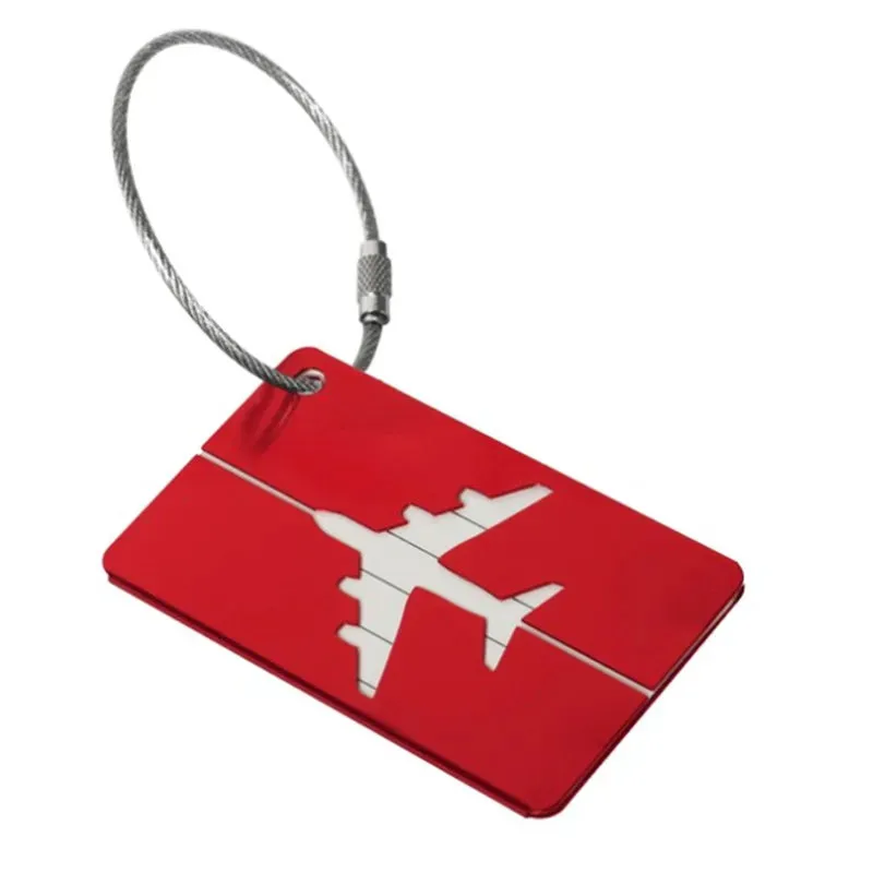Aluminium Suitcase Luggage Tag Airplane Travel Bag Identifier