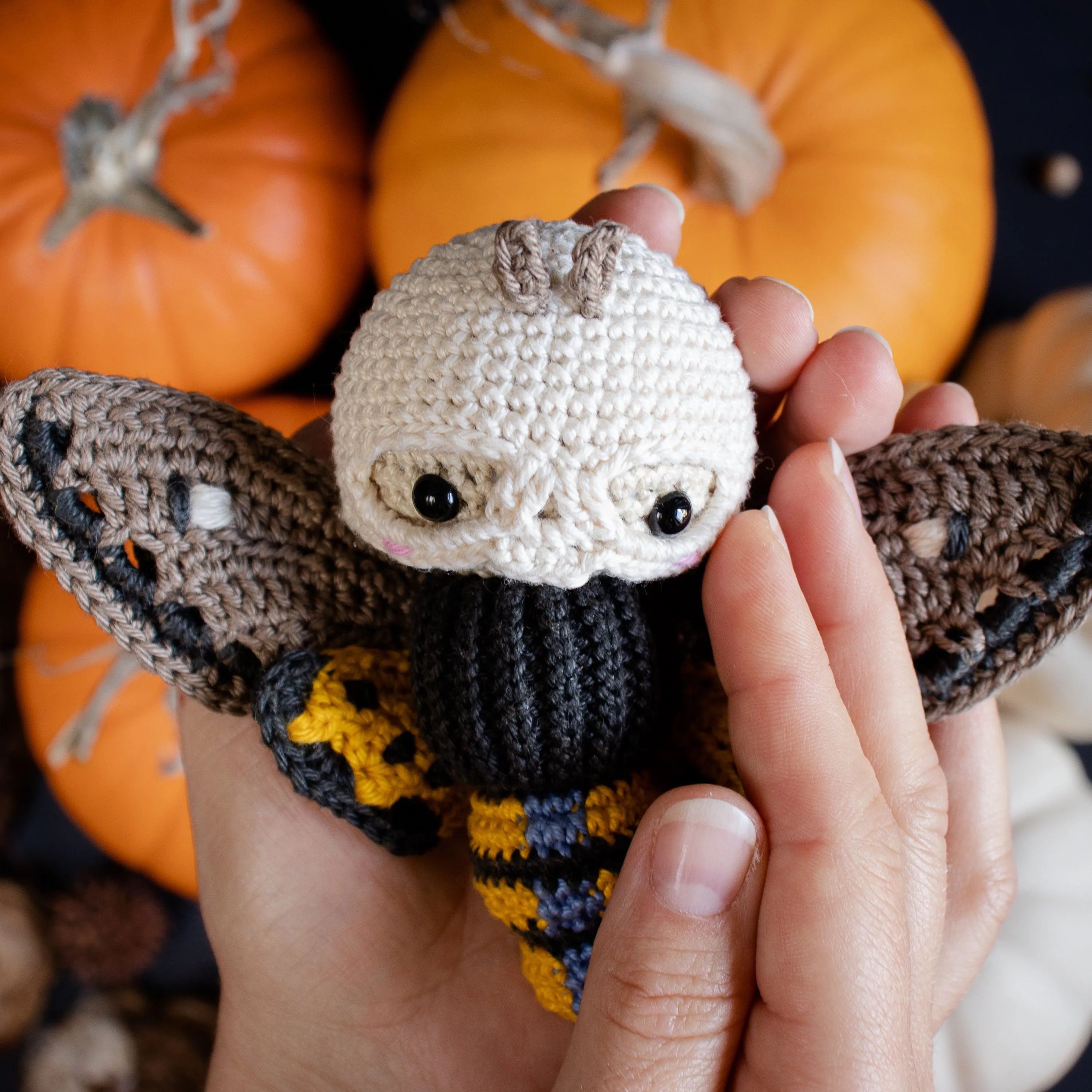 Amigurumi Crochet Kit . Death's Head Moth