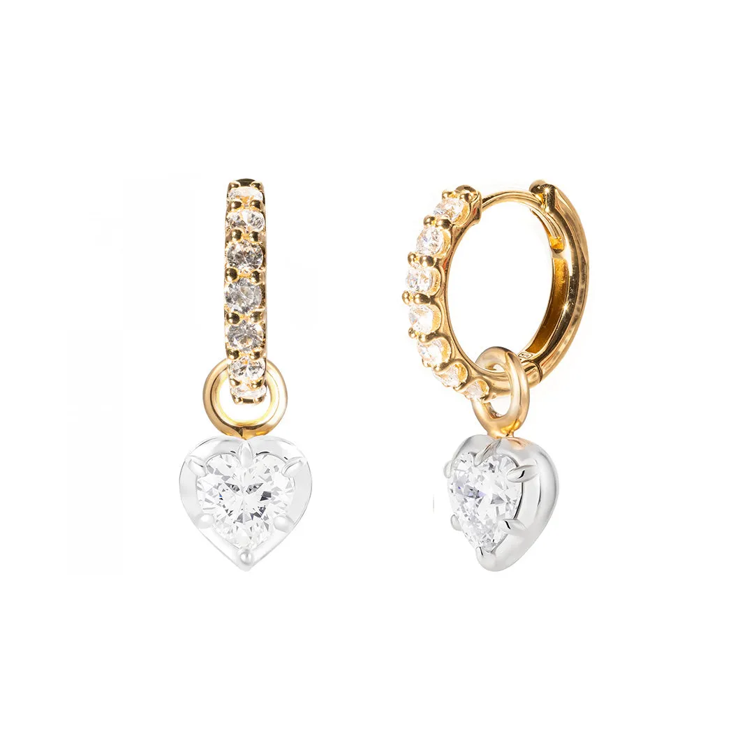 Amore Eterno Heart Drop Earrings