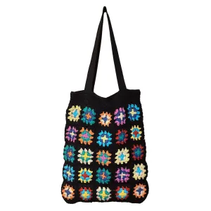 Anju Jewelry - Laya Crotchet Bag, Black