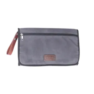ARCH Nappy Clutch - Grey / tan