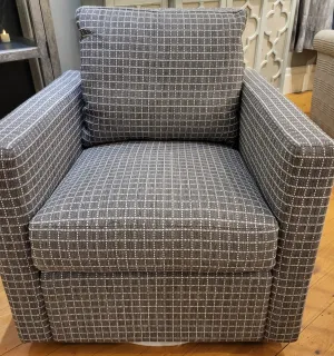 Arlo Swivel Glider Chair Keeline Charcoal (2 in stock) Promo