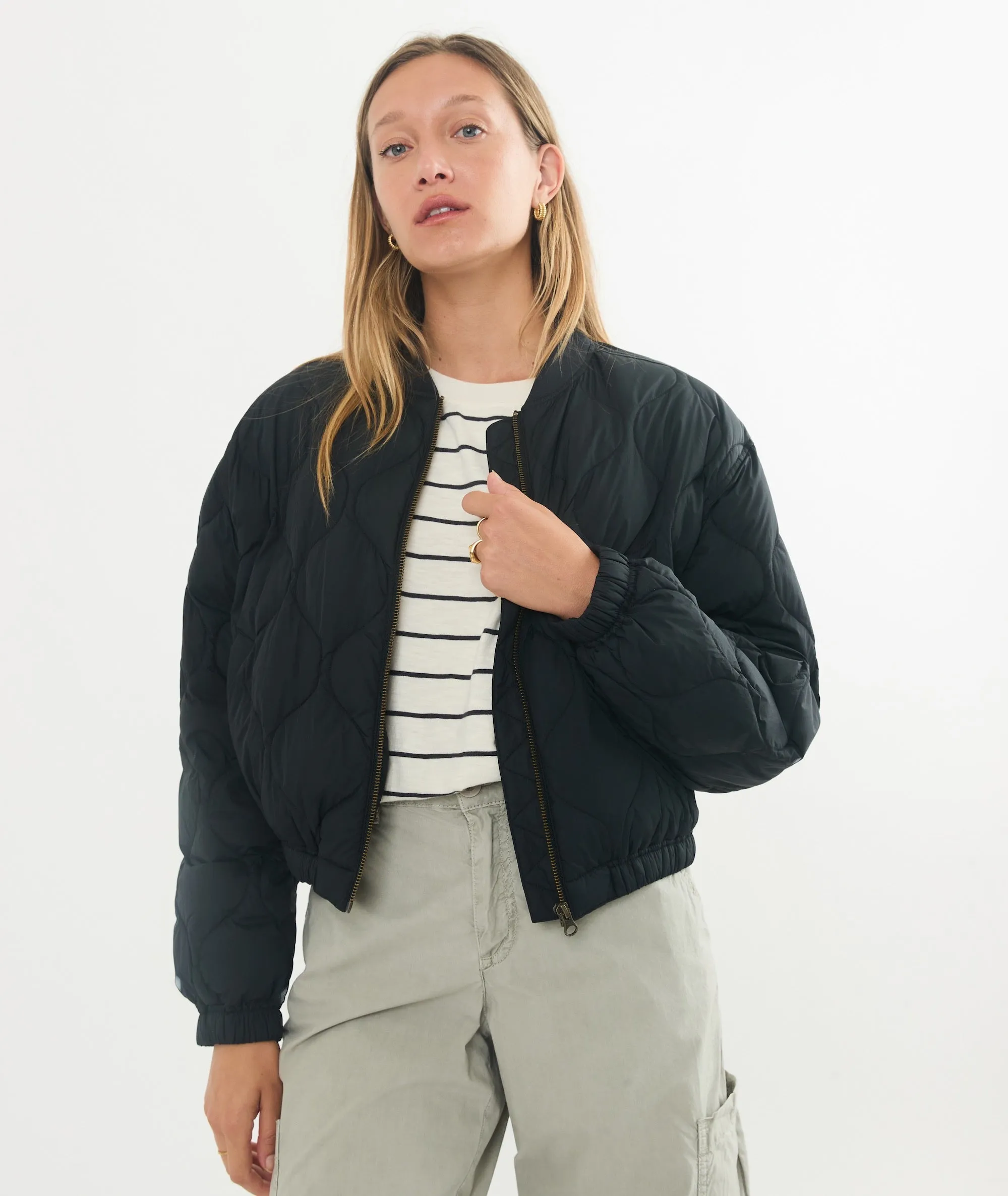 Avalon Lightweight Quilted Bomber