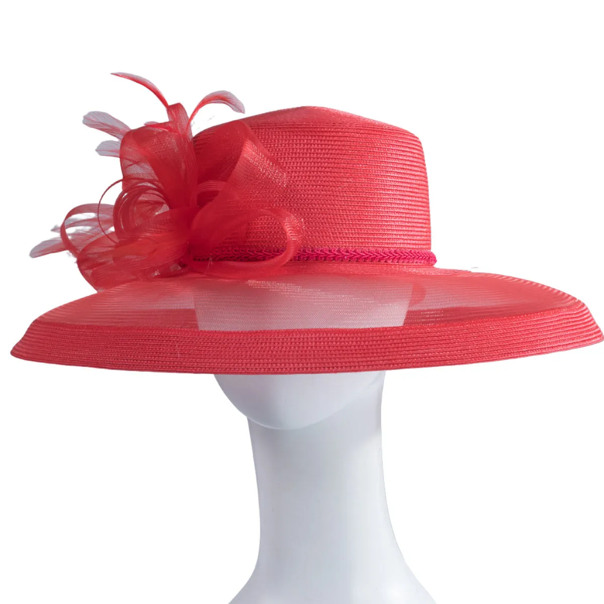 Avani | Ribbon Bow Brim Poly Straw Hat