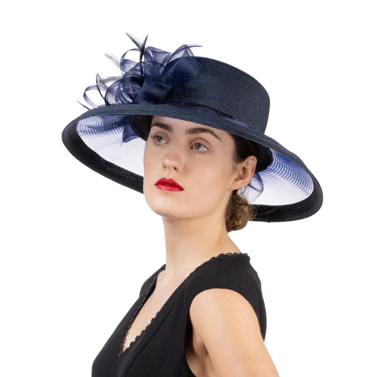 Avani | Ribbon Bow Brim Poly Straw Hat
