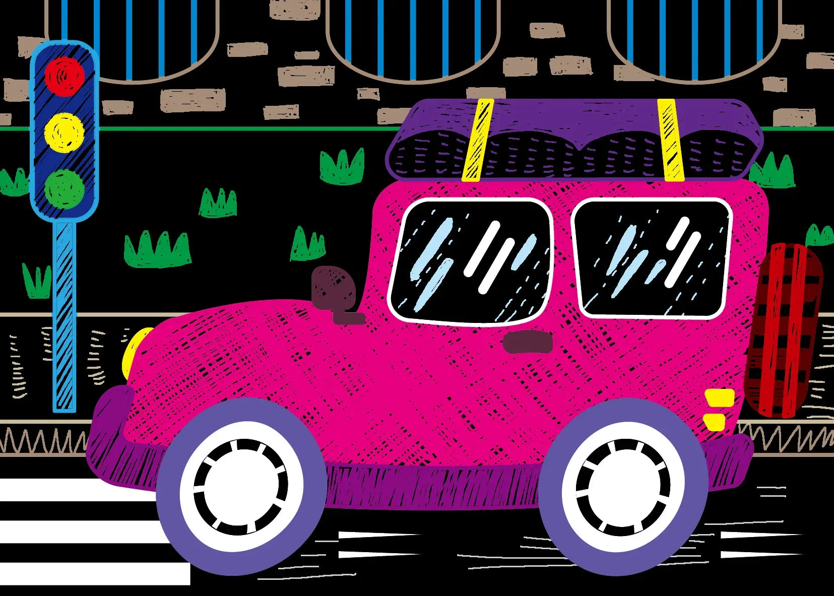 Avenir Scratch Art Cars 15 Sheets