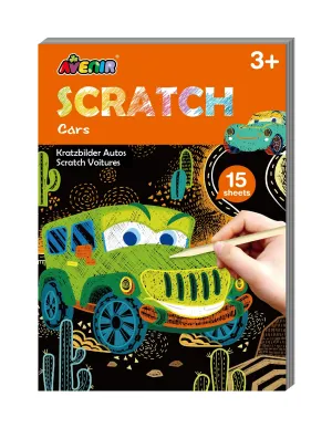Avenir Scratch Art Cars 15 Sheets