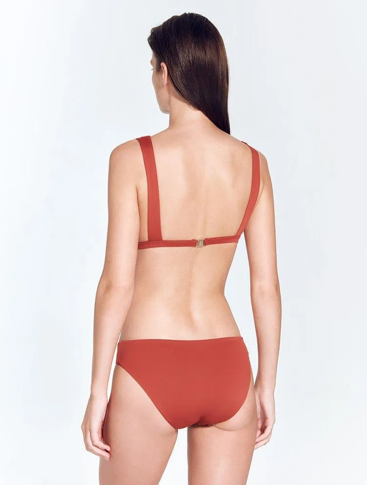 Aya Red Ochre Bikini Bottom