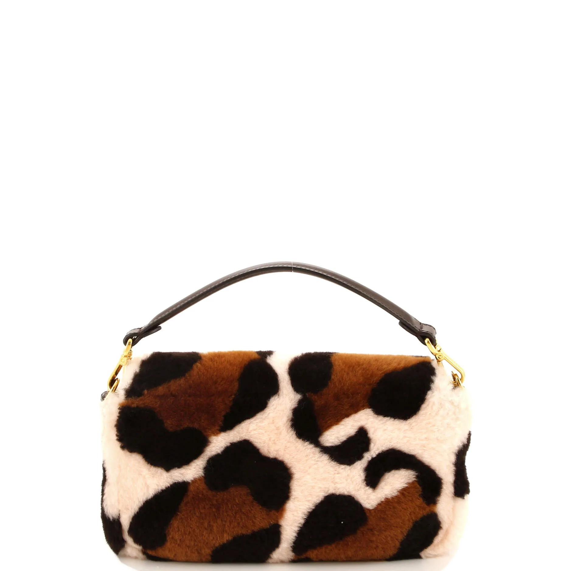 Baguette NM Bag Printed Shearling and Leather Medium