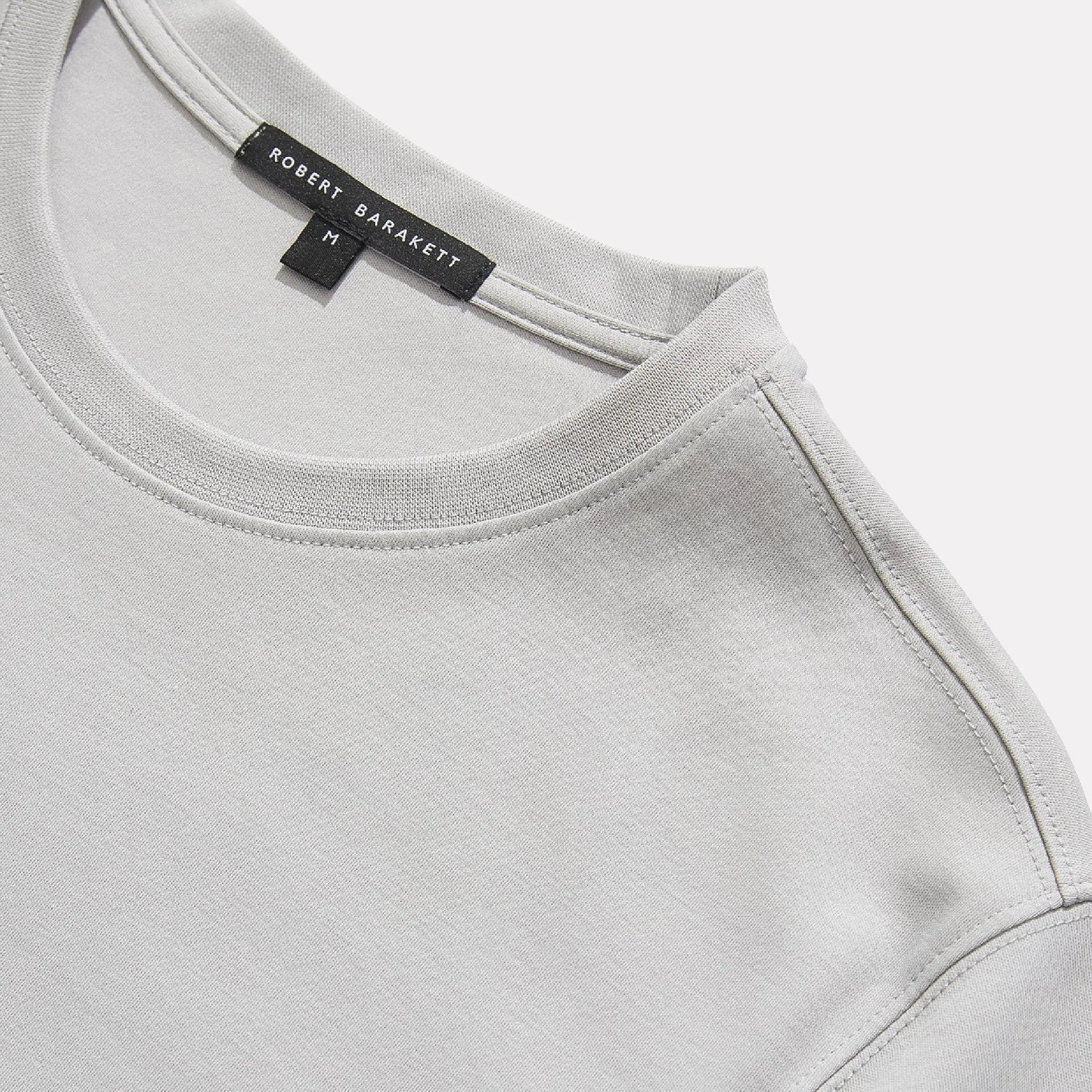 Barakett Short Sleeve Crew Neck Tee-Shirt / Chalk