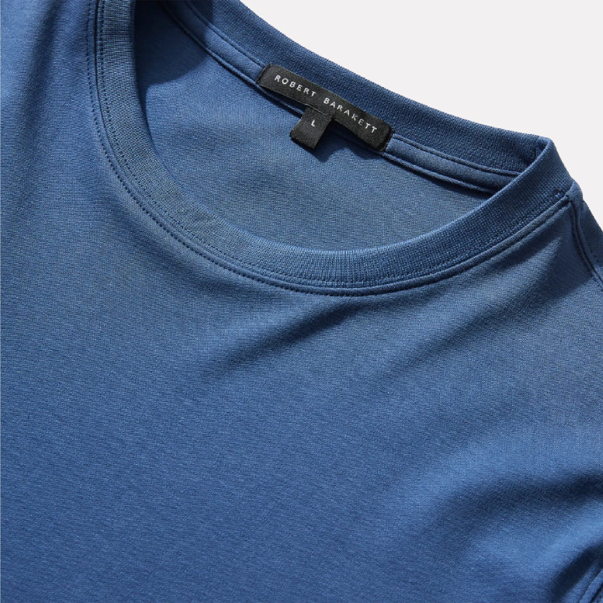 Barakett Short Sleeve Crew Neck Tee-Shirt / Poseidon Blue