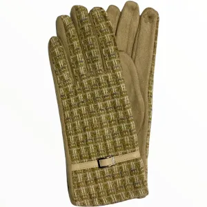 Beige chic gloves