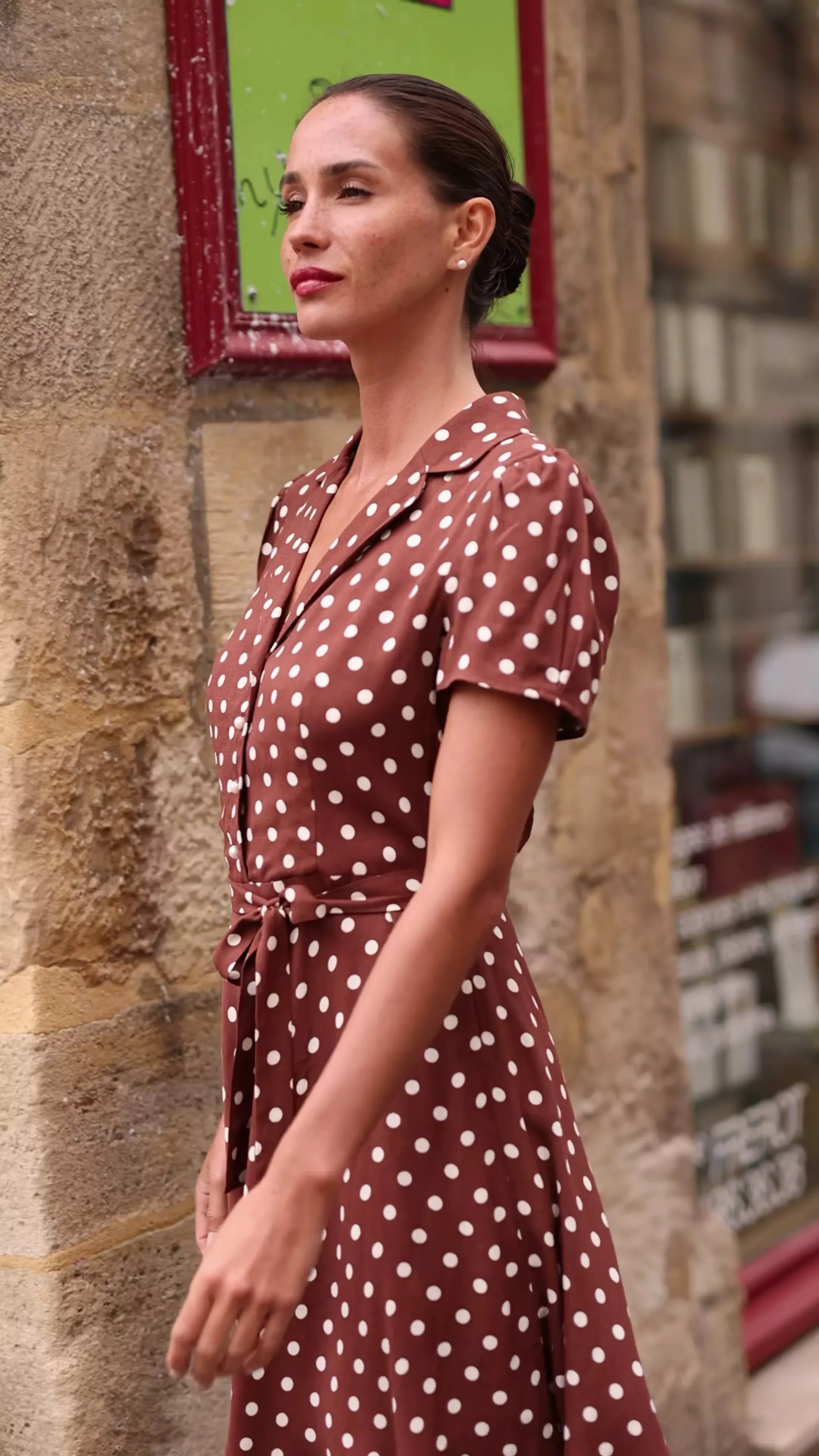 Belle Polka-Dot Dress