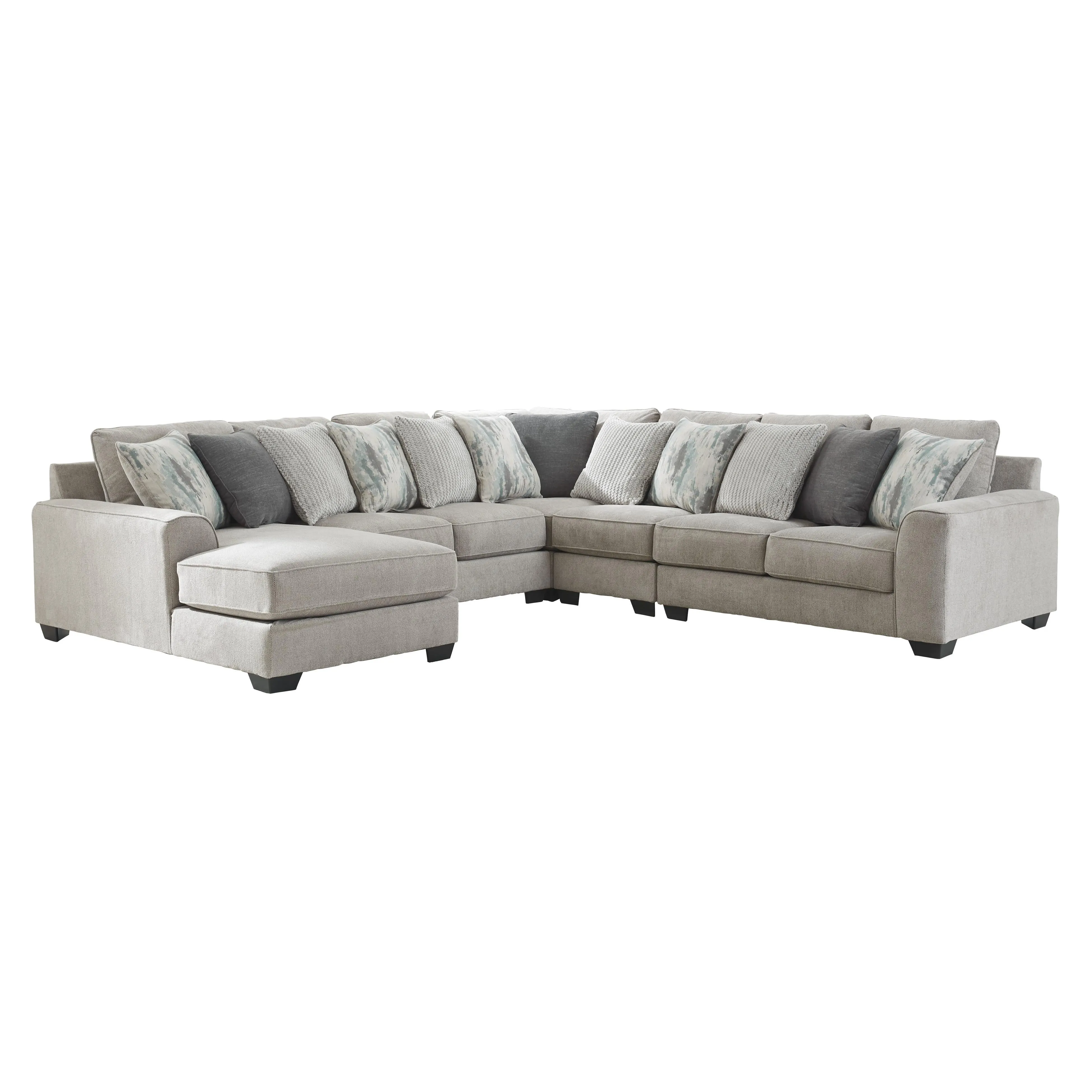 Benchcraft Ardsley Fabric 5 pc Sectional 3950416/3950434/3950477/3950446/3950456
