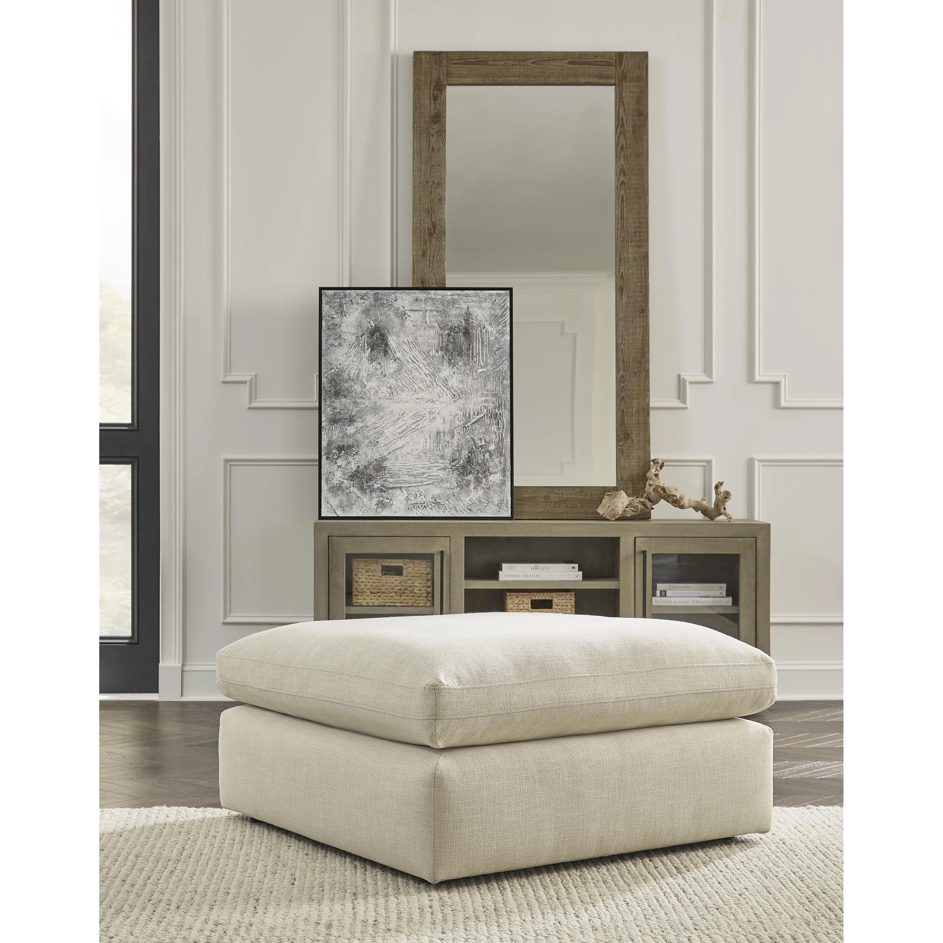 Benchcraft Elyza Fabric Ottoman 1000608