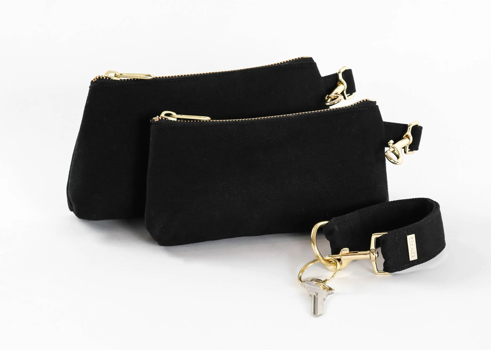 Black Classic Canvas IT BAG • Pouch