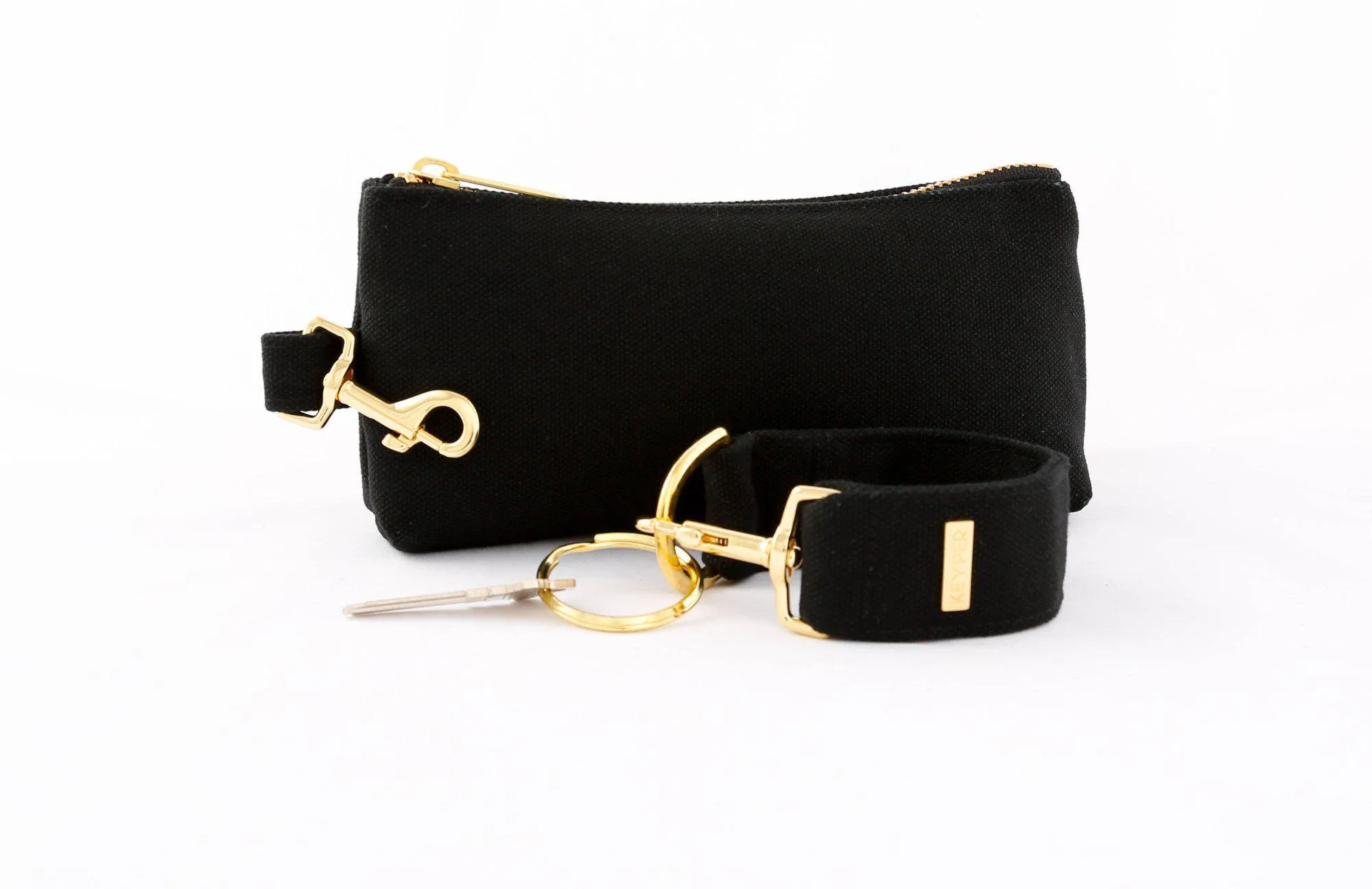 Black Classic Canvas IT BAG • Pouch