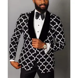 Bohemian Chic Wedding Guest Men Attire Color Matching Single Buckle Leisure Suit