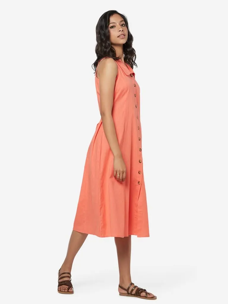 Bombay Paisley Coral Shirtdress