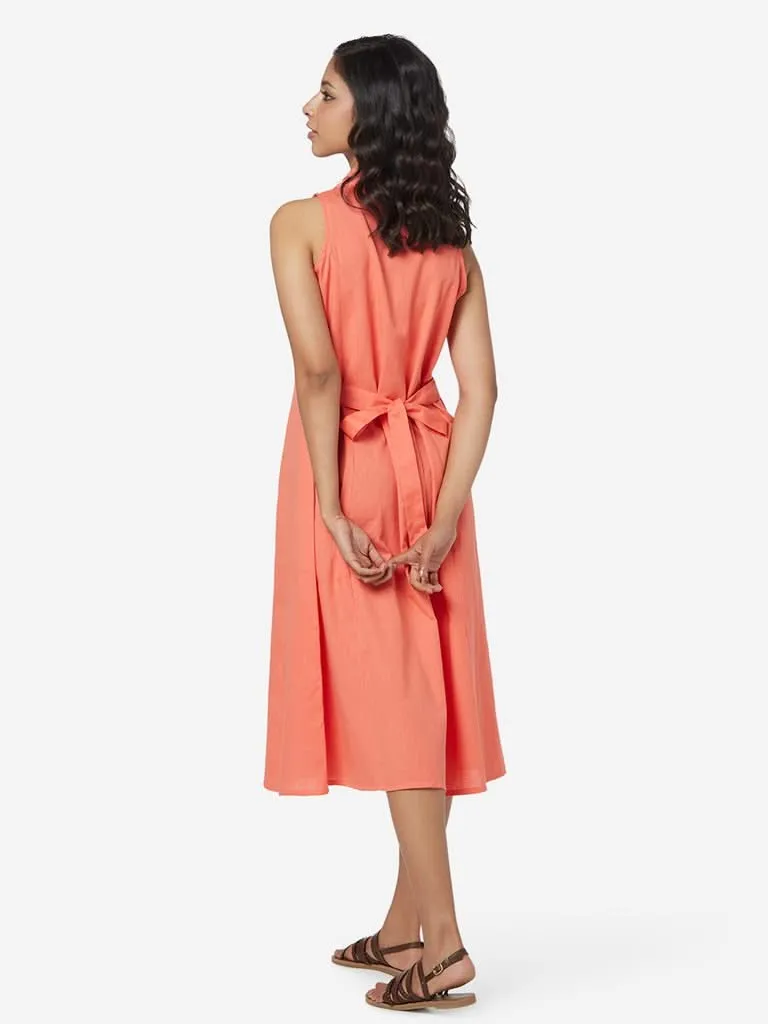 Bombay Paisley Coral Shirtdress