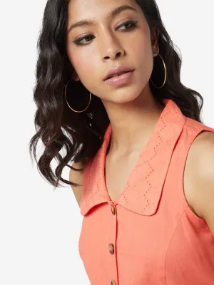 Bombay Paisley Coral Shirtdress